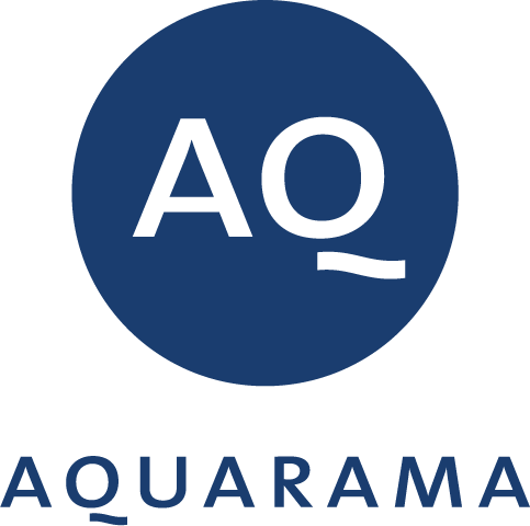 Aquarama logo blå